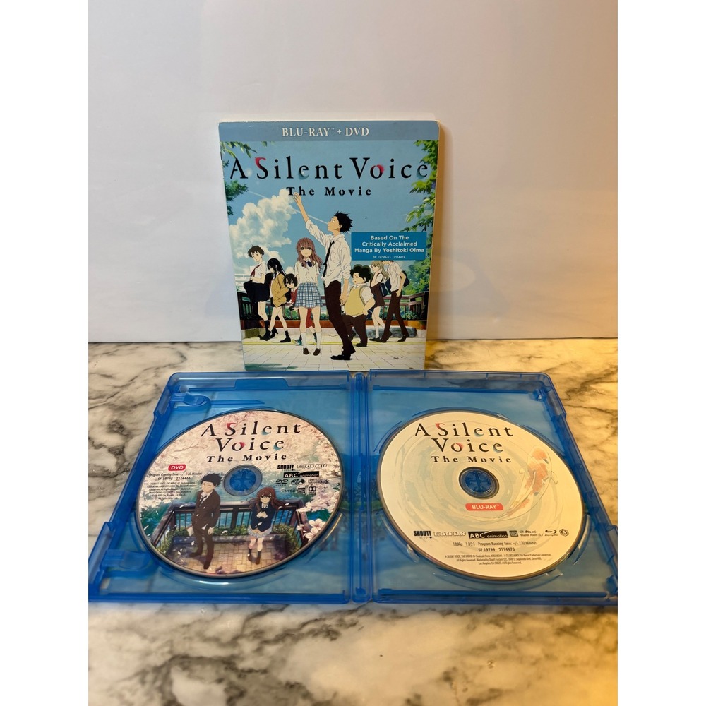 A Silent Voice The Movie Blu-ray DVD Shout Factory Eleven Arts Anime Slipcover - Picture 3 of 4